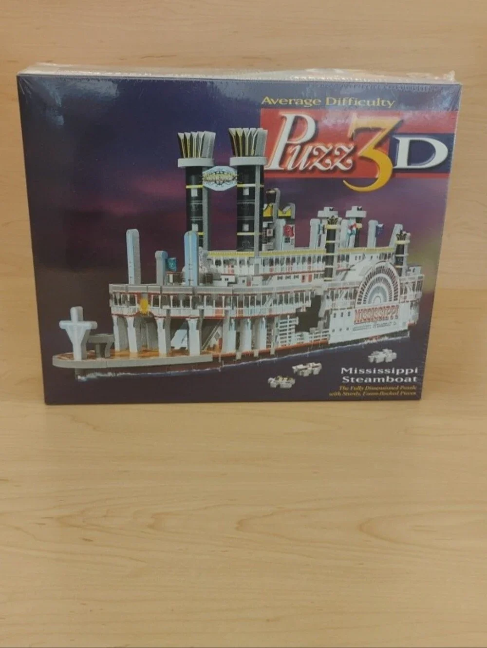 🆕 Puzz3D Mississippi Steamboat Hasbro 406 Piece Vintage Puzzle FactorySealed
